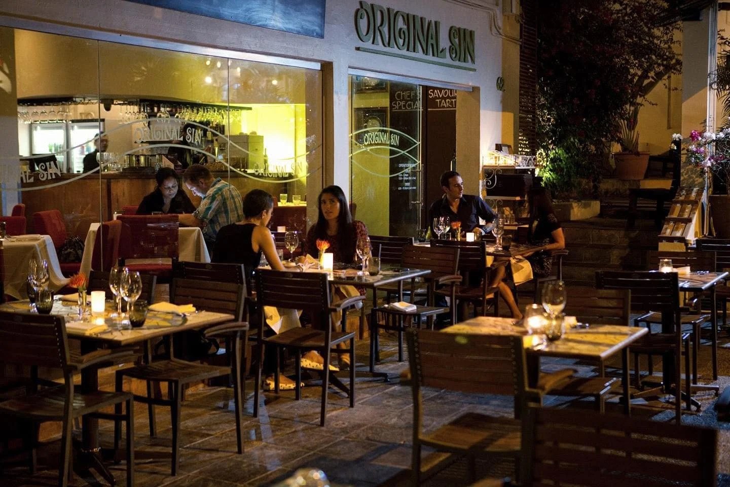 Original Sin Mediterranean vegetarian dining dish