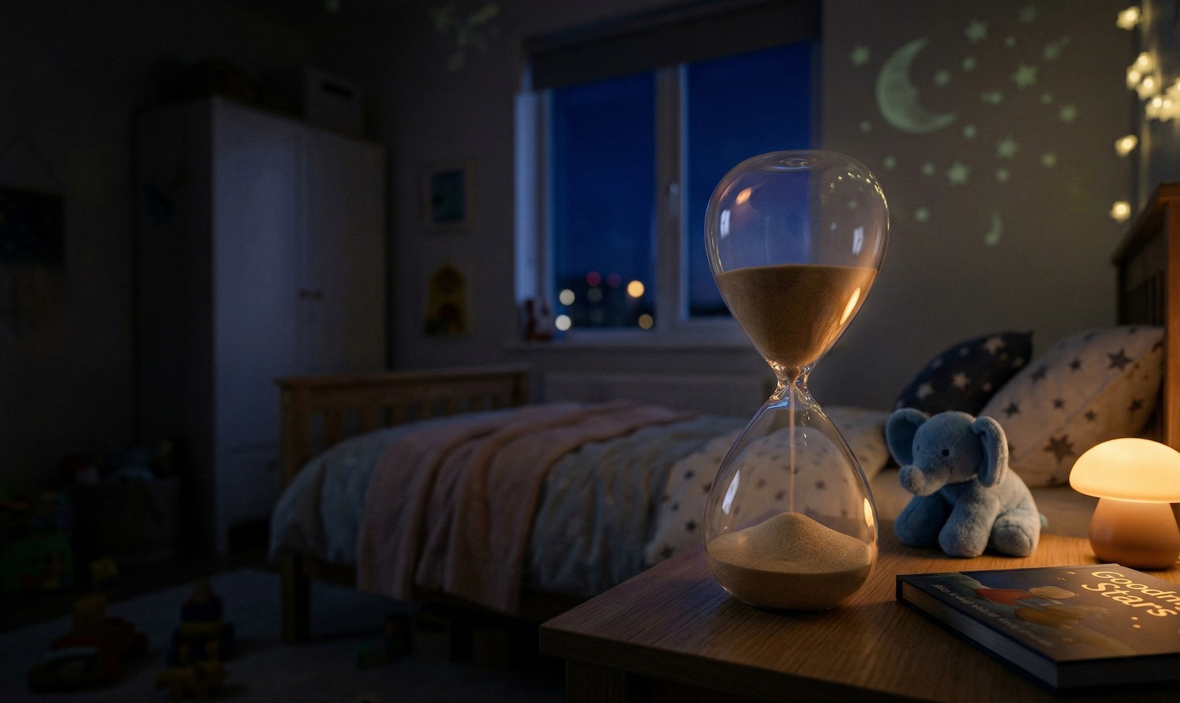 sand countdown timer to bedtime