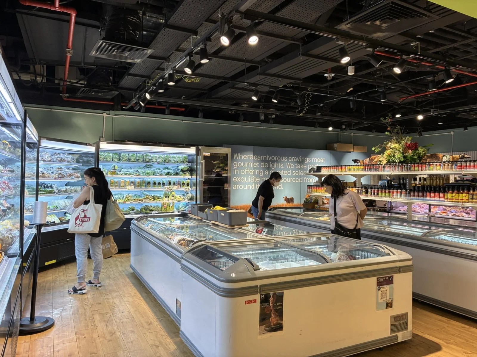 Mmmm! gourmet meats display
