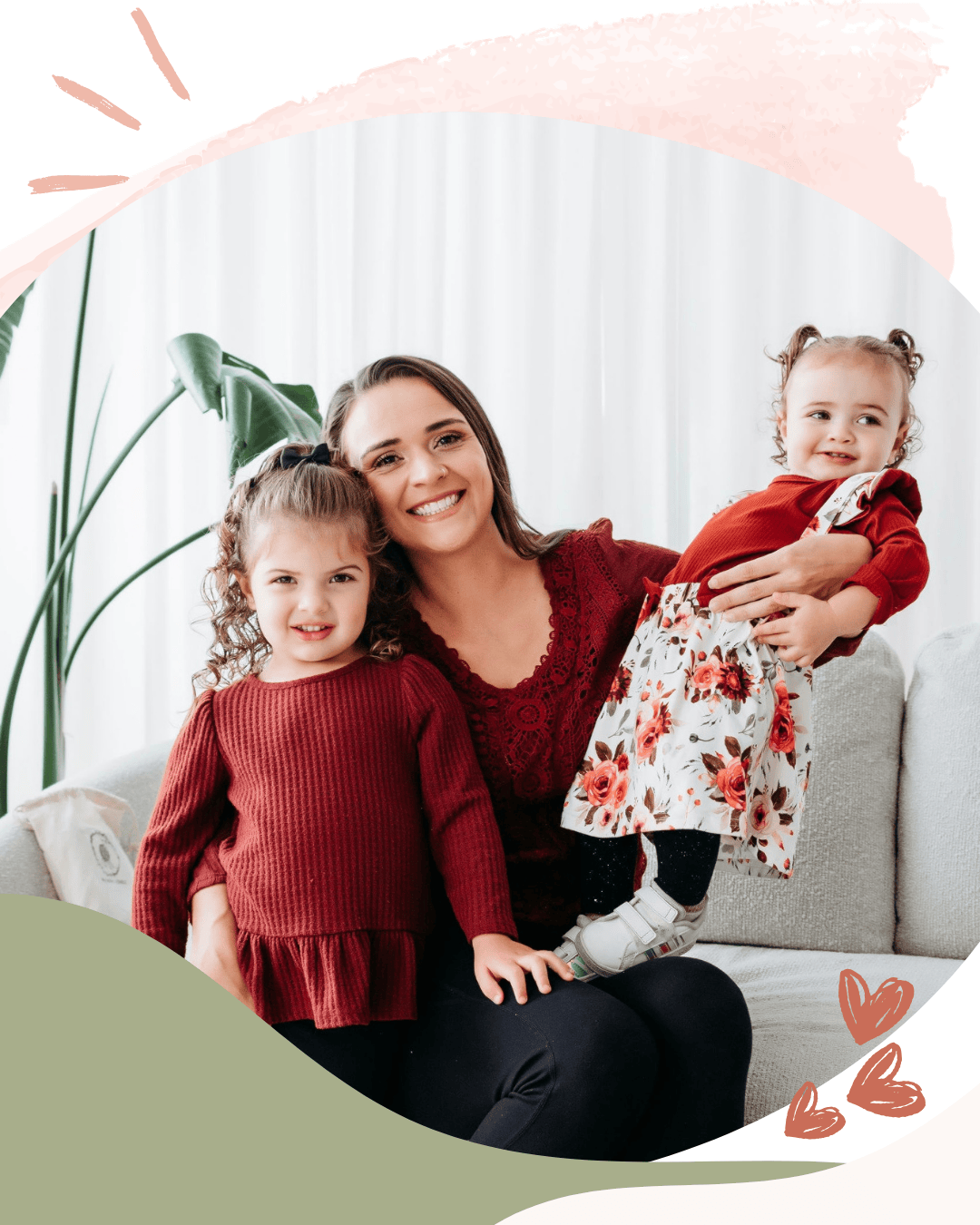 Melinda with her daughters