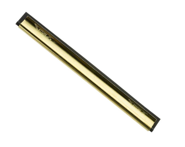 Ettore Brass End Clips - 12-Pack Replacement Squeegee Clips For Window Cleaning Tools