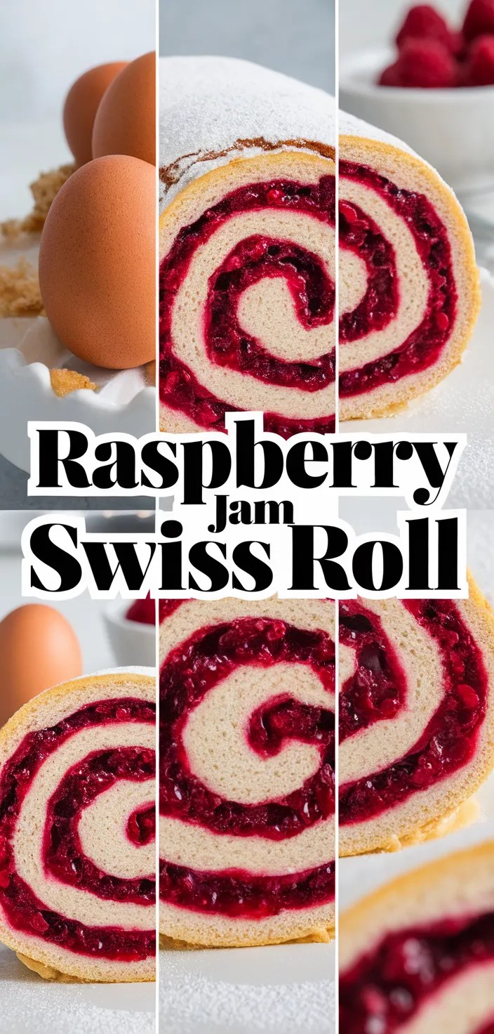 A photo of Raspberry Jam Swiss Roll Recipe