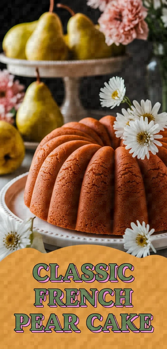Photo of Classic French Pear Cake Recipe