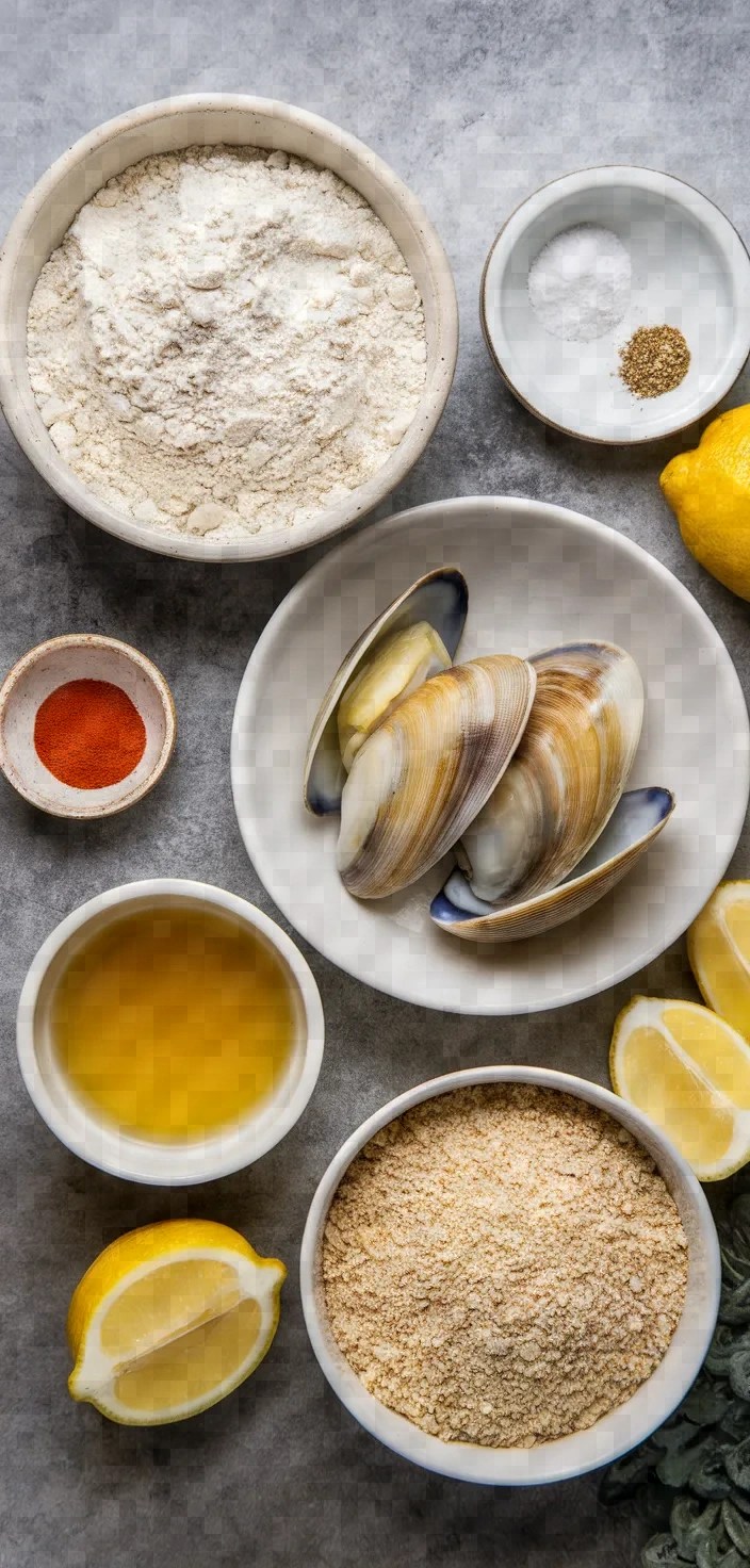 Ingredients photo for Fryed Razor Shell Recipe