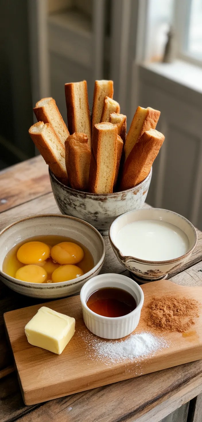 Ingredients photo for French Toast Sticks Recipe