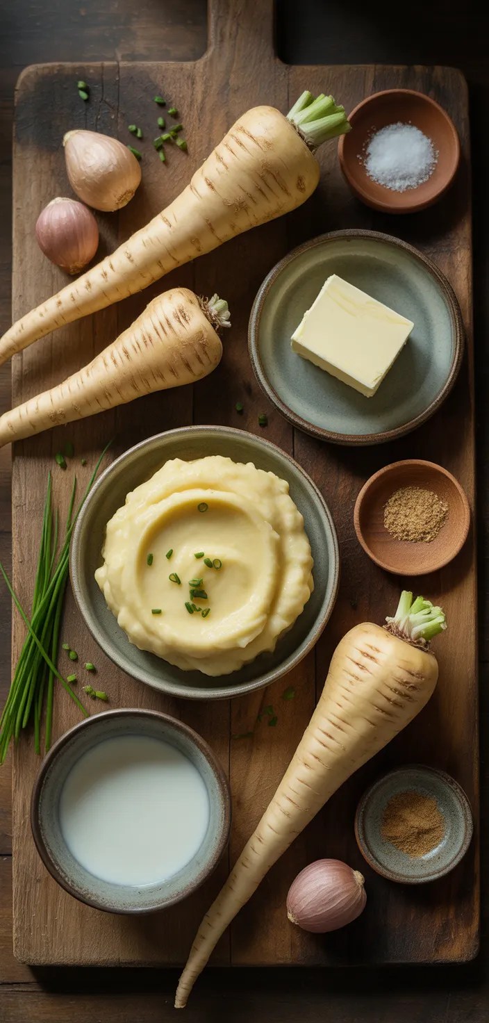 Ingredients photo for Smooth And Creamy Parsnip Purée Recipe