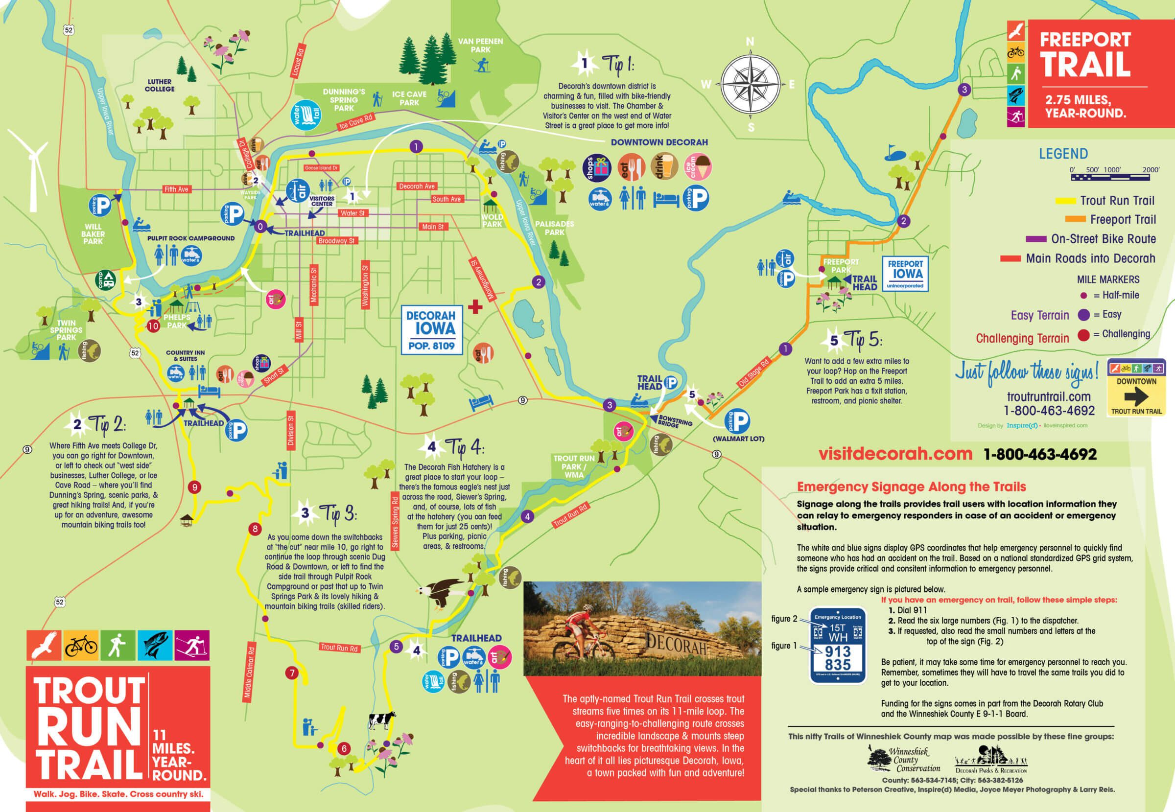 Trail Maps Decorah Park Recreation Department TRT TrailMap 2 