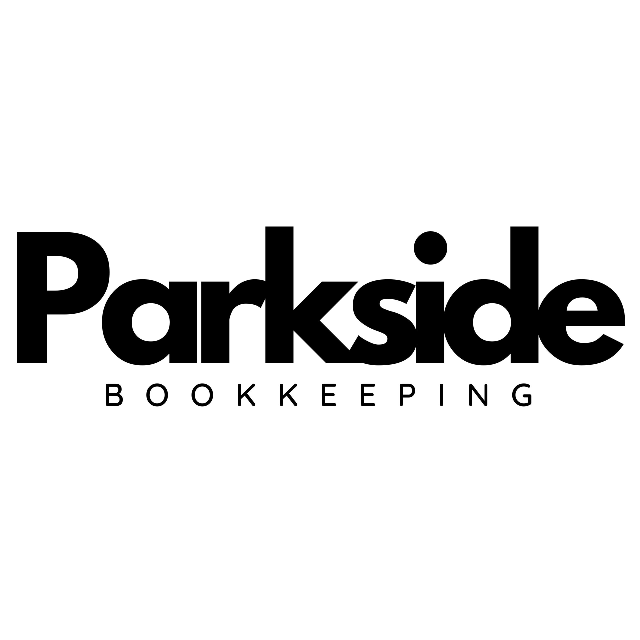 Parkside Bookkeeping: Luxury Financial Services Logo