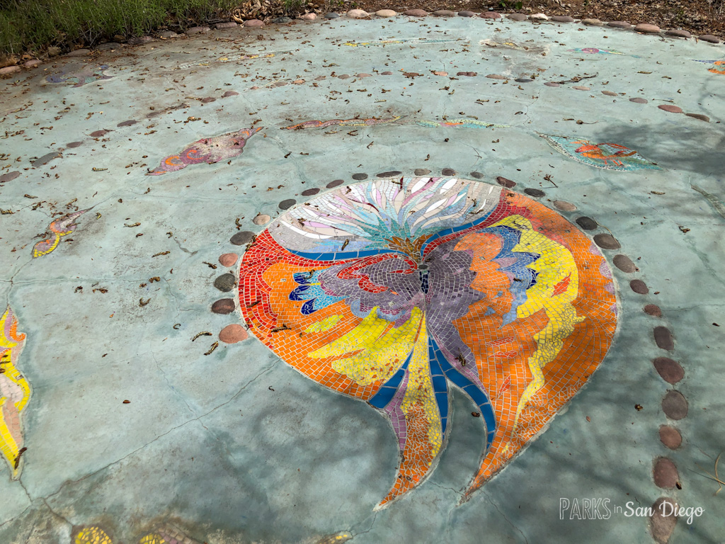 Tile Mosaic Labyrinth at Briercrest Park in La Mesa