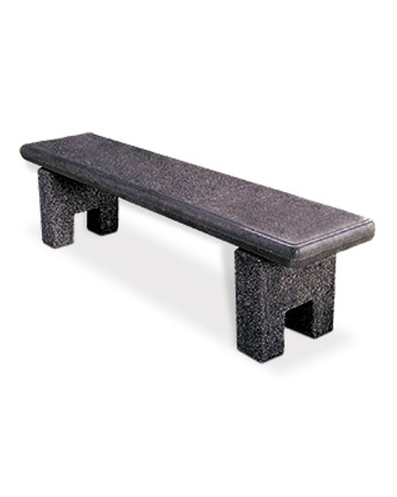 Sometimes you just need to stop and smell the roses. Flat Concrete Bench - 6ft - Park Warehouse