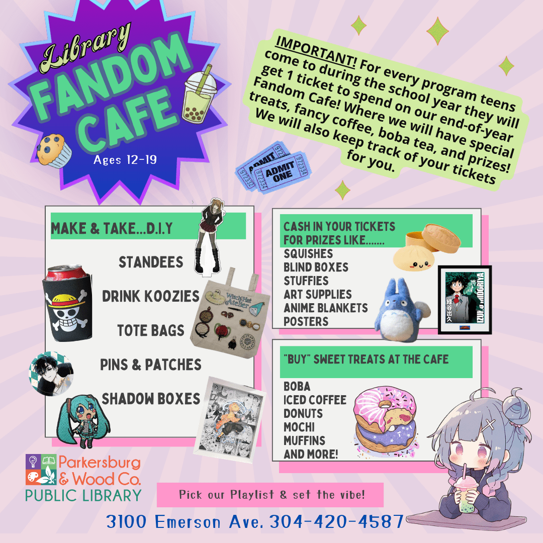 Library Fandom Cafe (Emerson Teens 12-19)