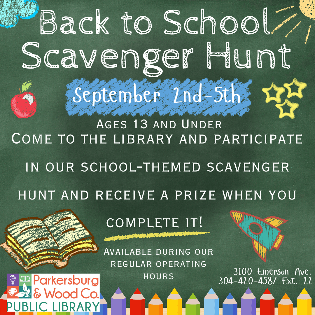 Back to School Scavenger Hunt (Emerson Branch)