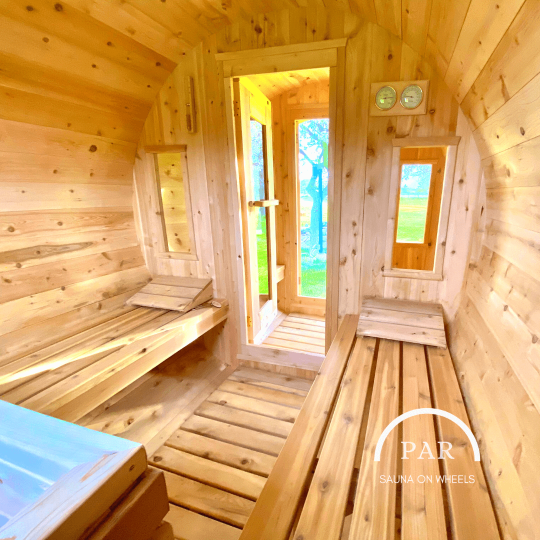 fire heated sauna in london