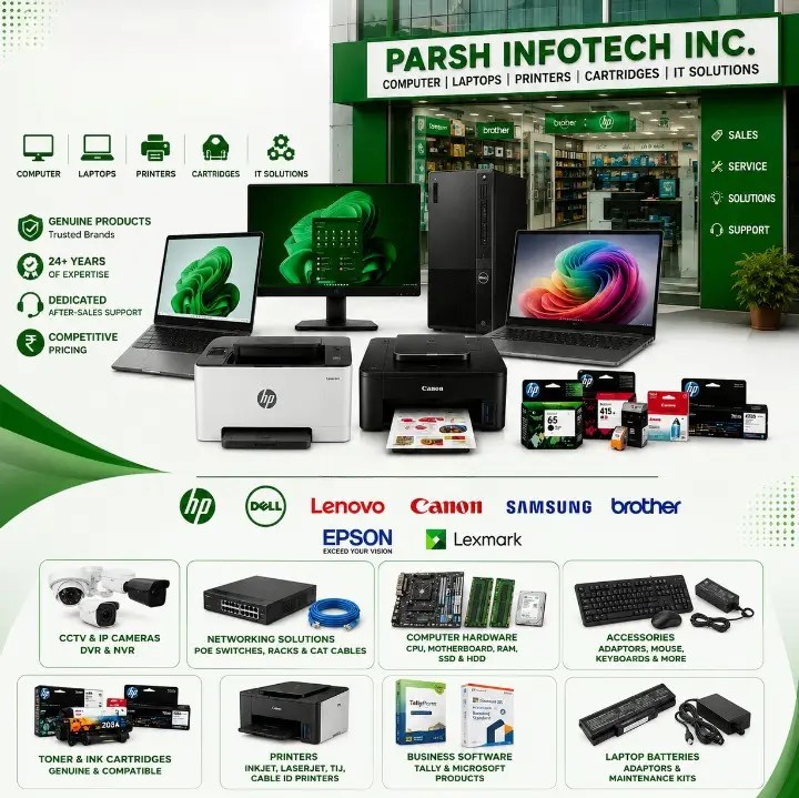 Parsh Infotech Inc - Computer, Laptop & Cartridges Store (Computer Store) in Bhikaji Cama Place, New Delhi