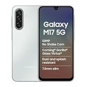 Samsung Galaxy M17 5G Mobile (Moonlight Silver, 4GB RAM, 128GB Storage)