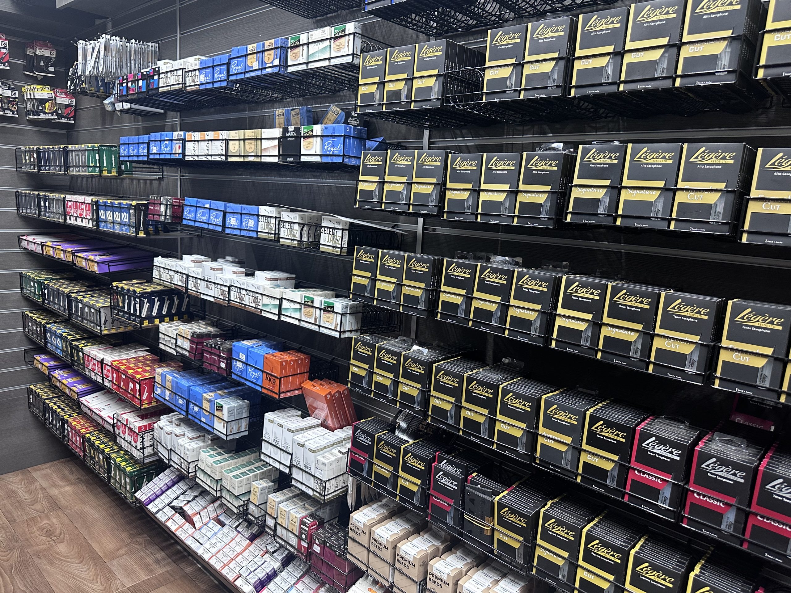 Woodwind reeds selection at Partassides Music Store