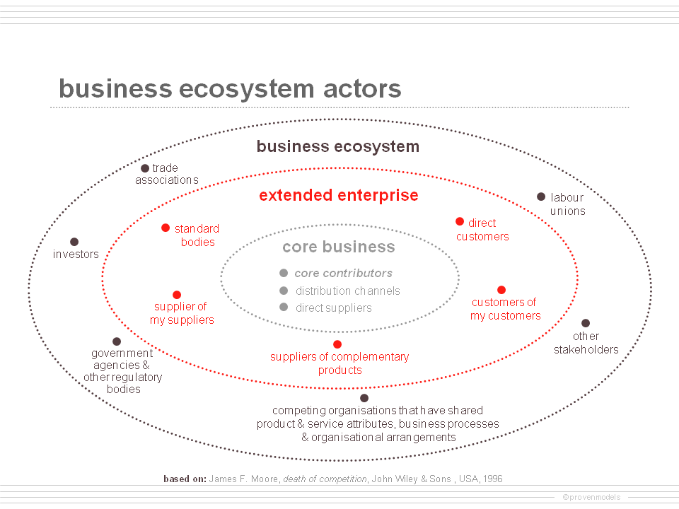 But when your company has a blind spot, it can be very exp. Business Ecosystems, Business Strategy, and Organizational