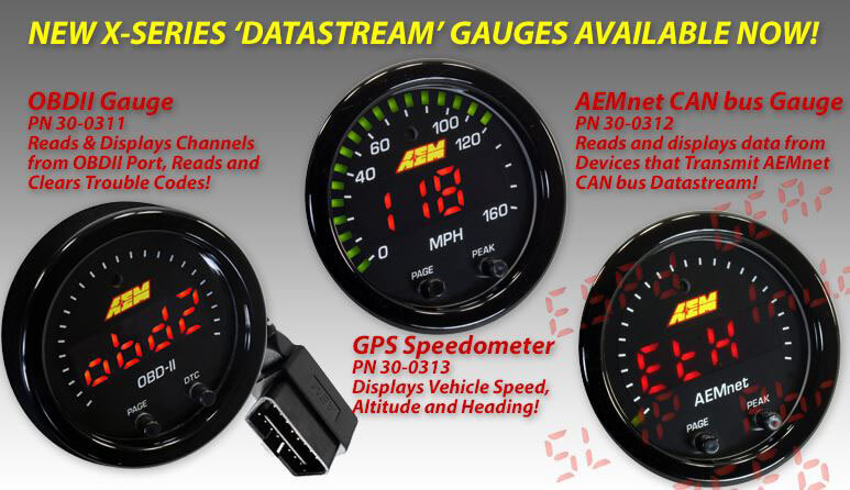 AEM: X-Series Datastream Gauges