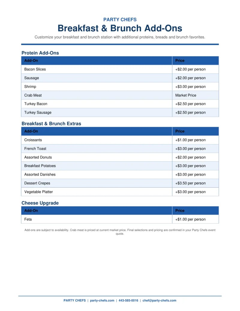 Full Menu