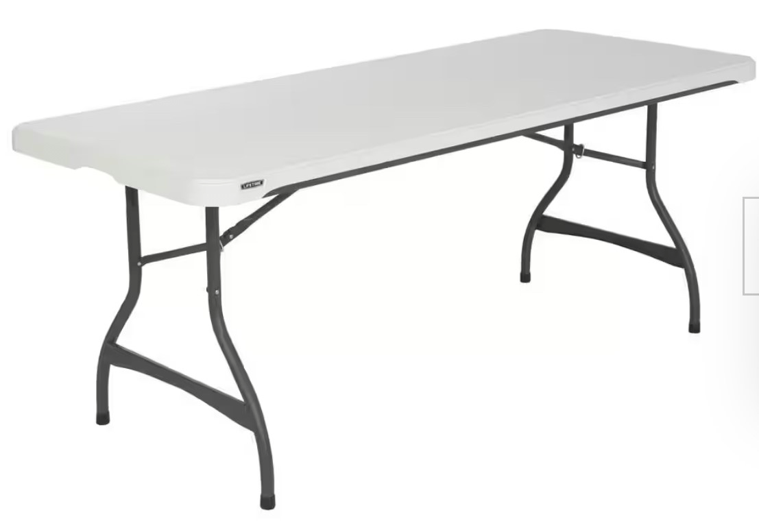 Rectangular table, 6ft