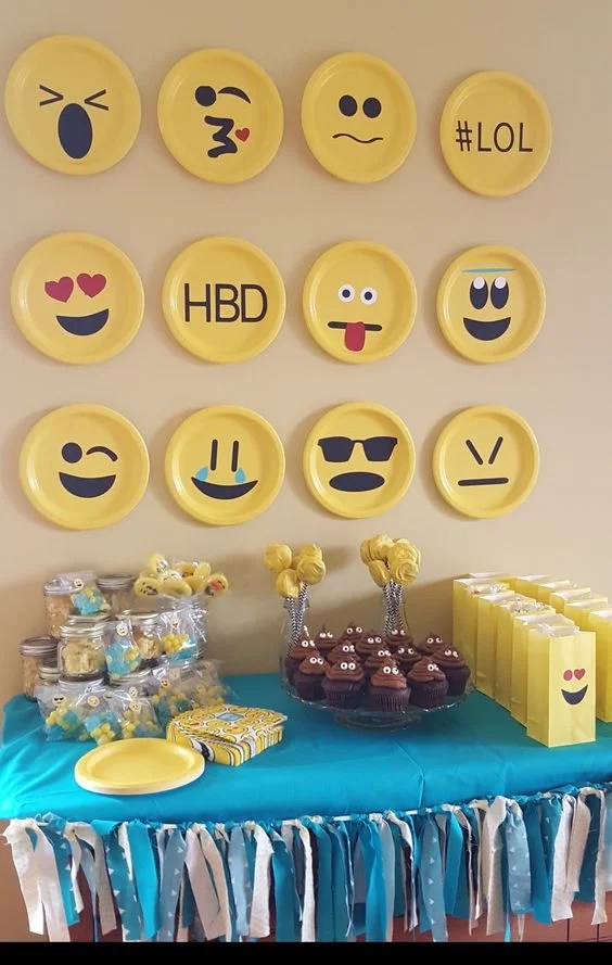 pic Diy Emoji Birthday Party Decorations easy diy emoji birthday party ideas for