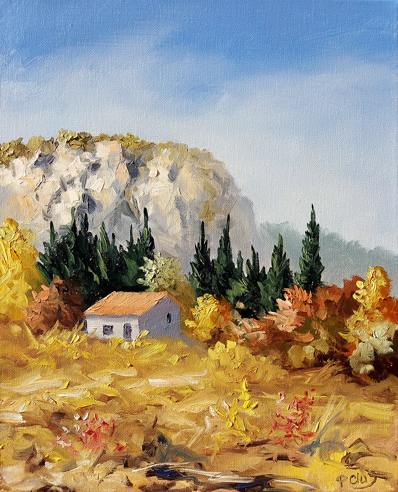 St Remy Peinture A L Huile Au Pinceau 1 Ere Partie Youtube