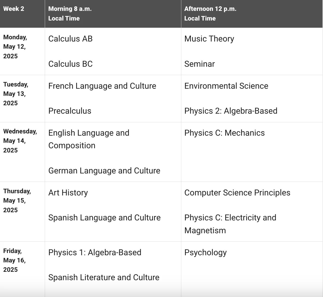 2026 ap exam schedule: official dates, deadlines & test tips