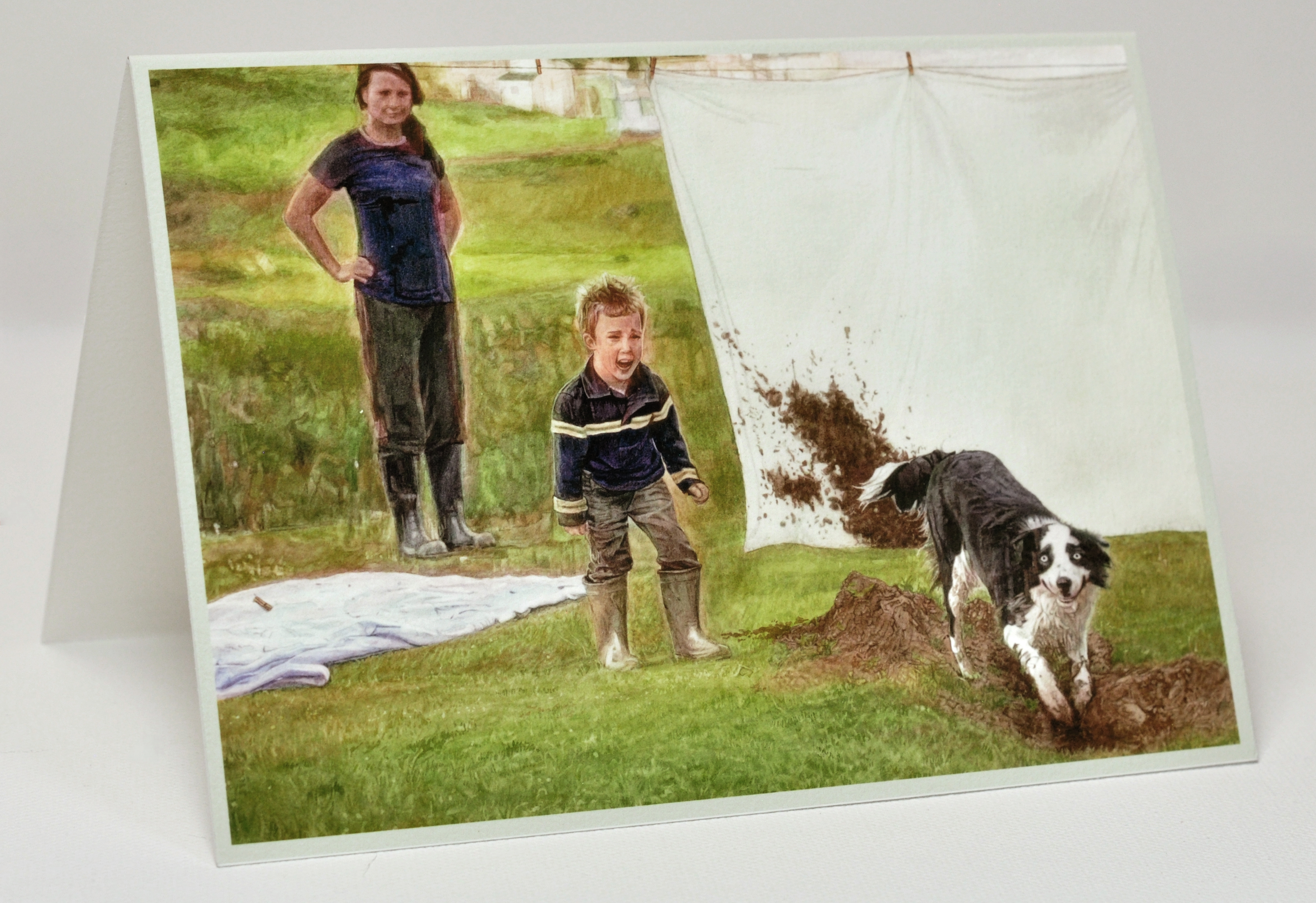 Caught In The Act Greeting Card