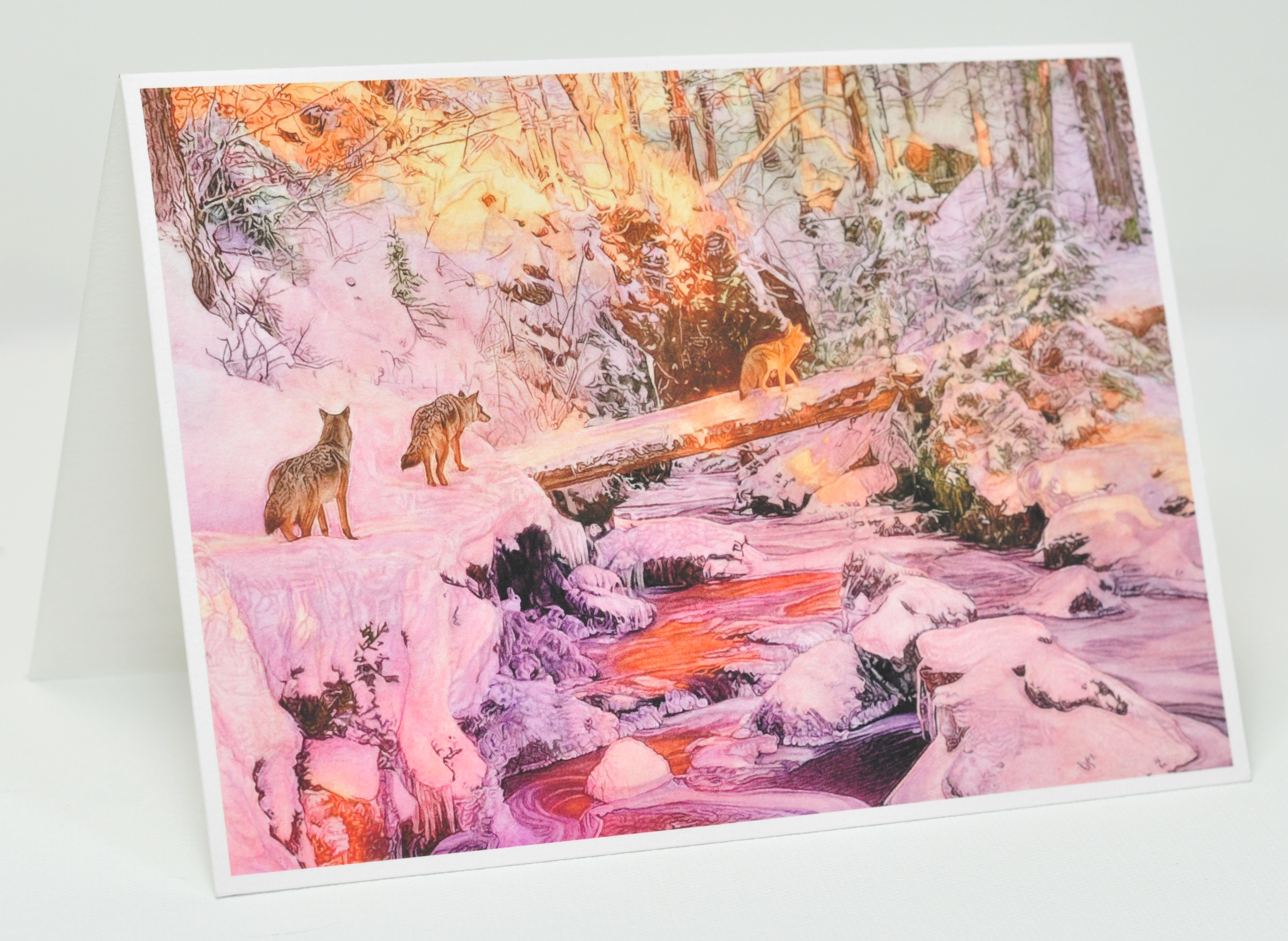 Winters Veiled Presence Greeting Card