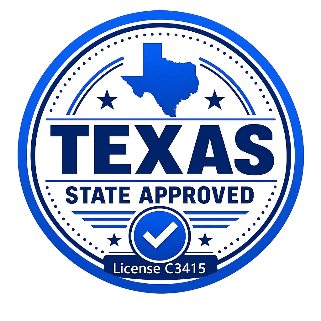 Texas State Approval Badge