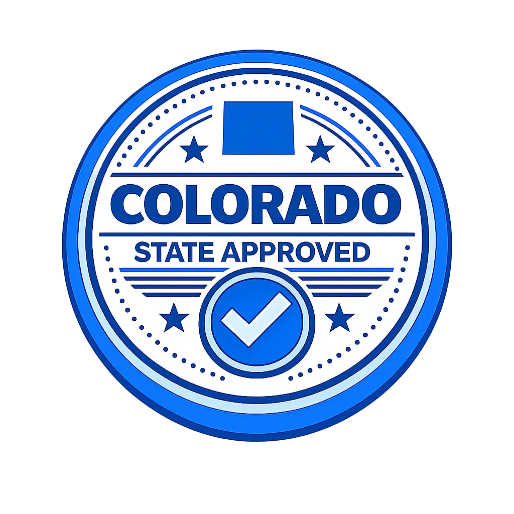 Colorado State Approved Badge
