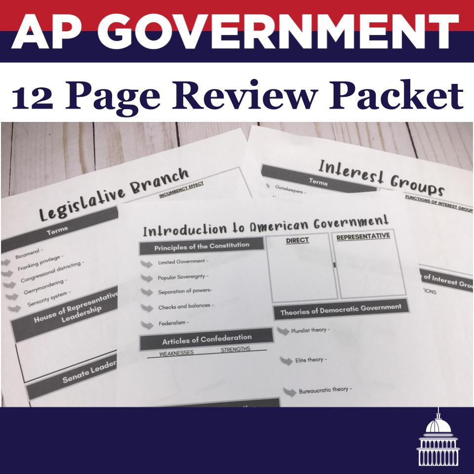AP Government Exam Review - Passion for Social Studies