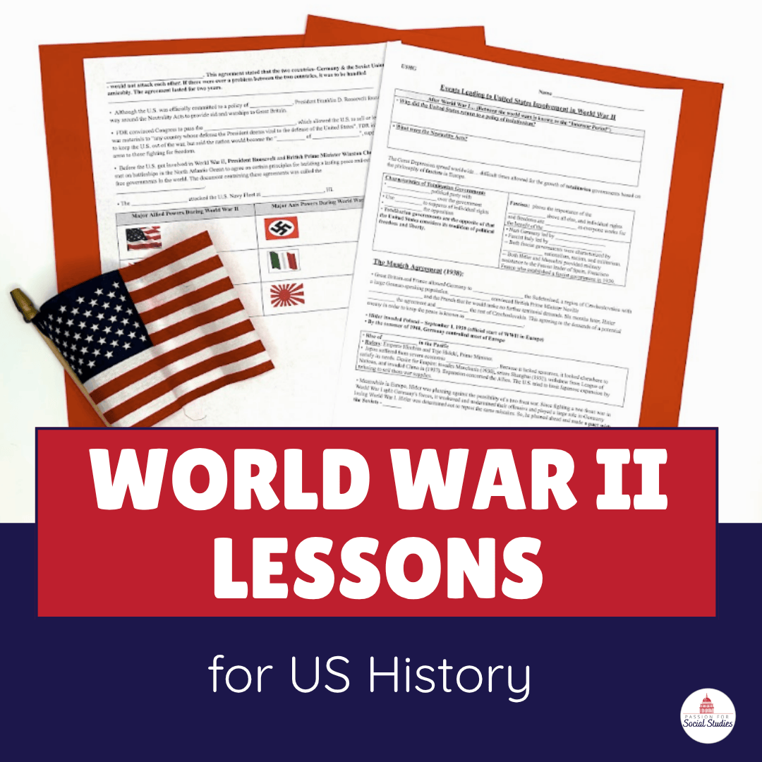 Samples of engaging WWII lesson plans