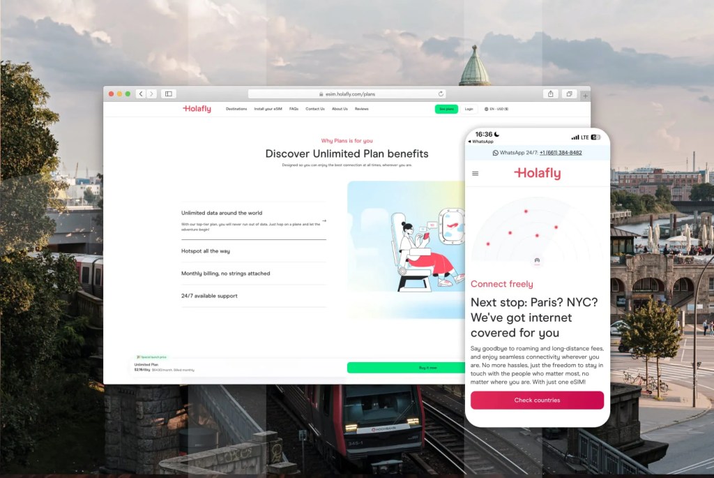 Holafly Plans: unlimited data for WiFi and connectivity all the time