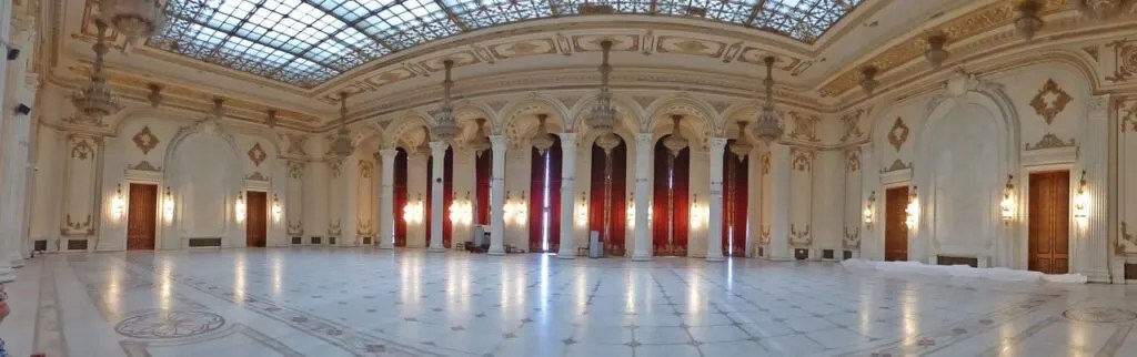 Visiting The Parliament Palace of Bucharest- The Heaviest Building In The World 8 inside bucharest parliament