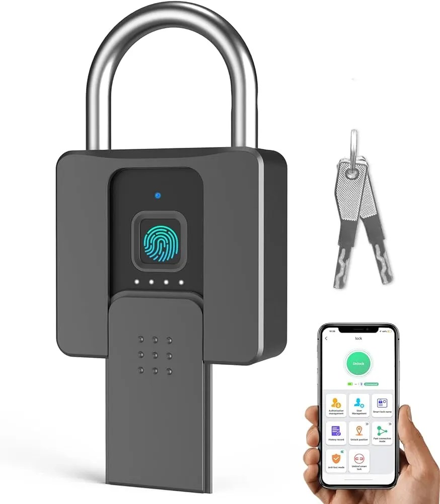 Long Term Travel Packing List- 20+ Important Items To Bring 6 Fingerprint Technology Padlock