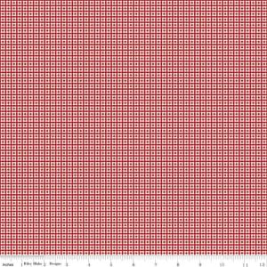 Riley Blake Bee Plaids Barn Red