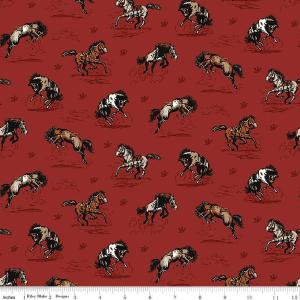 Riley Blake John Wayne Courage 01-Barn Red