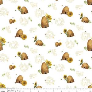 Riley Blake Honey Bees and Flowers Please 32-W