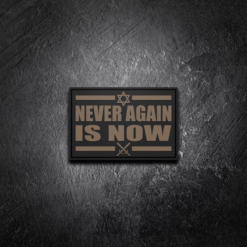 Never Again Is Now Pvc Morale Patch Patchops - Artistic Minimal Image - Ultra HD