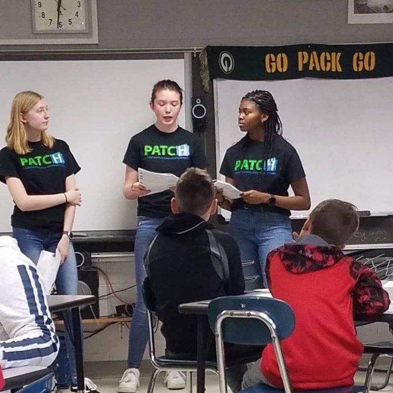 Patch Teen Educator T Shirt Patch Program - Artistic Landscape Background - Mobile