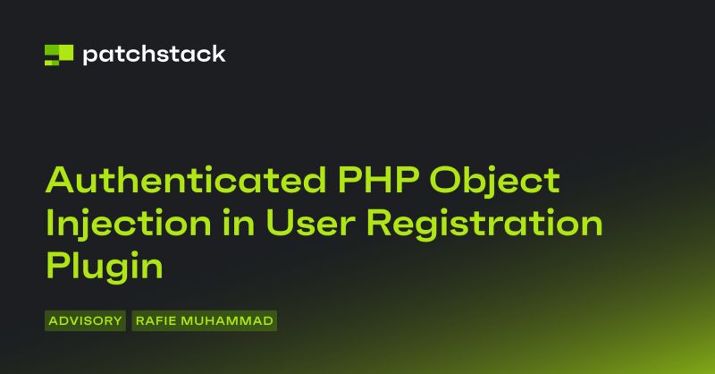 User Registration Plugin Vulnerability Patchstack - Best Dark Patterns in 4K