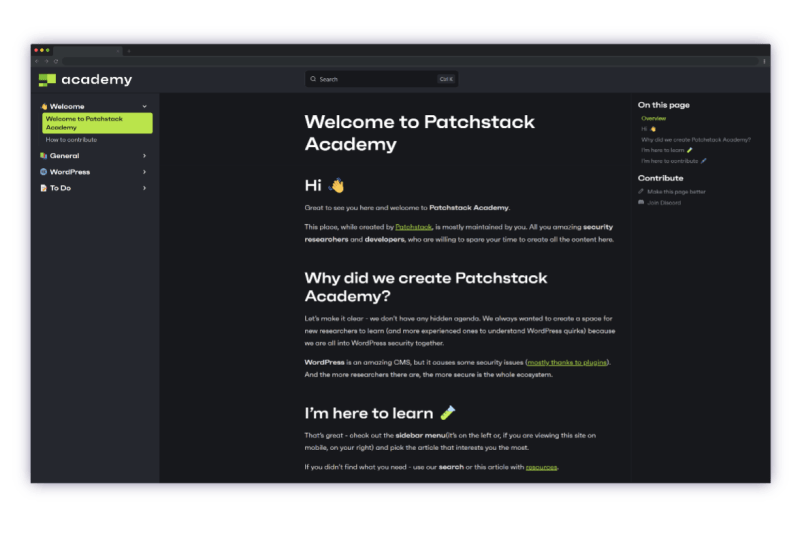 We Launched Patchstack Academy Patchstack - Minimal Arts - Professional Retina Collection