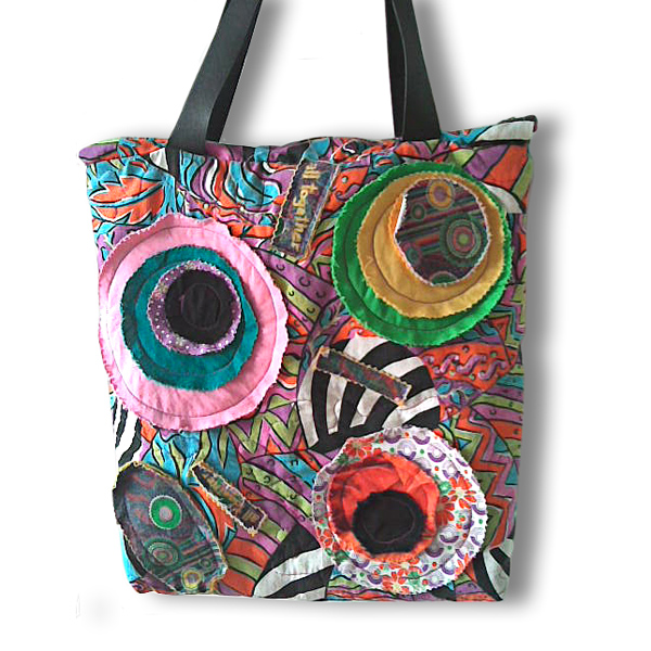 Vierkina taška, krivky, patchwork