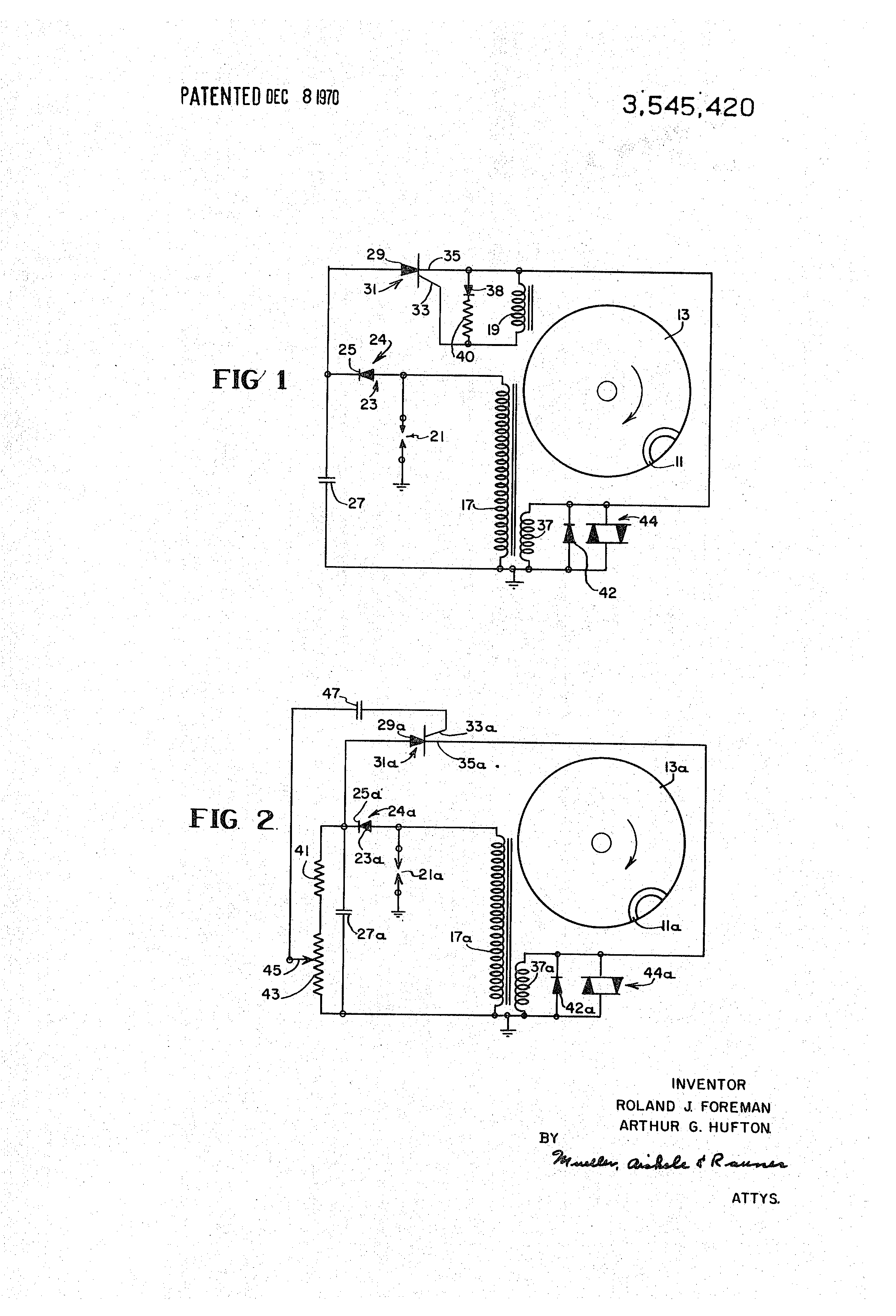 Patent Us3545420 Capacitor Discharge Ignition System