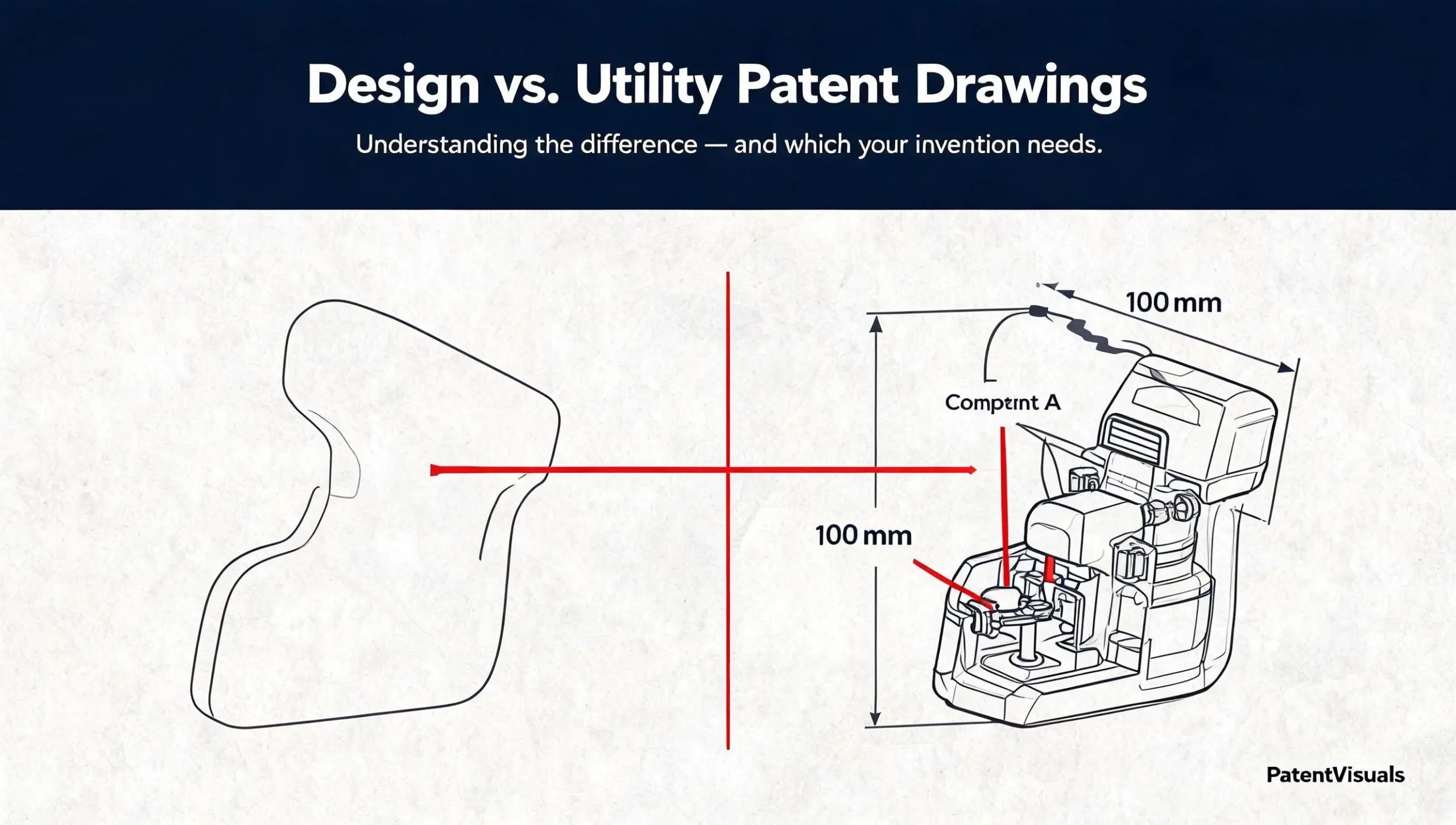Design vs. Utility Patent Drawings