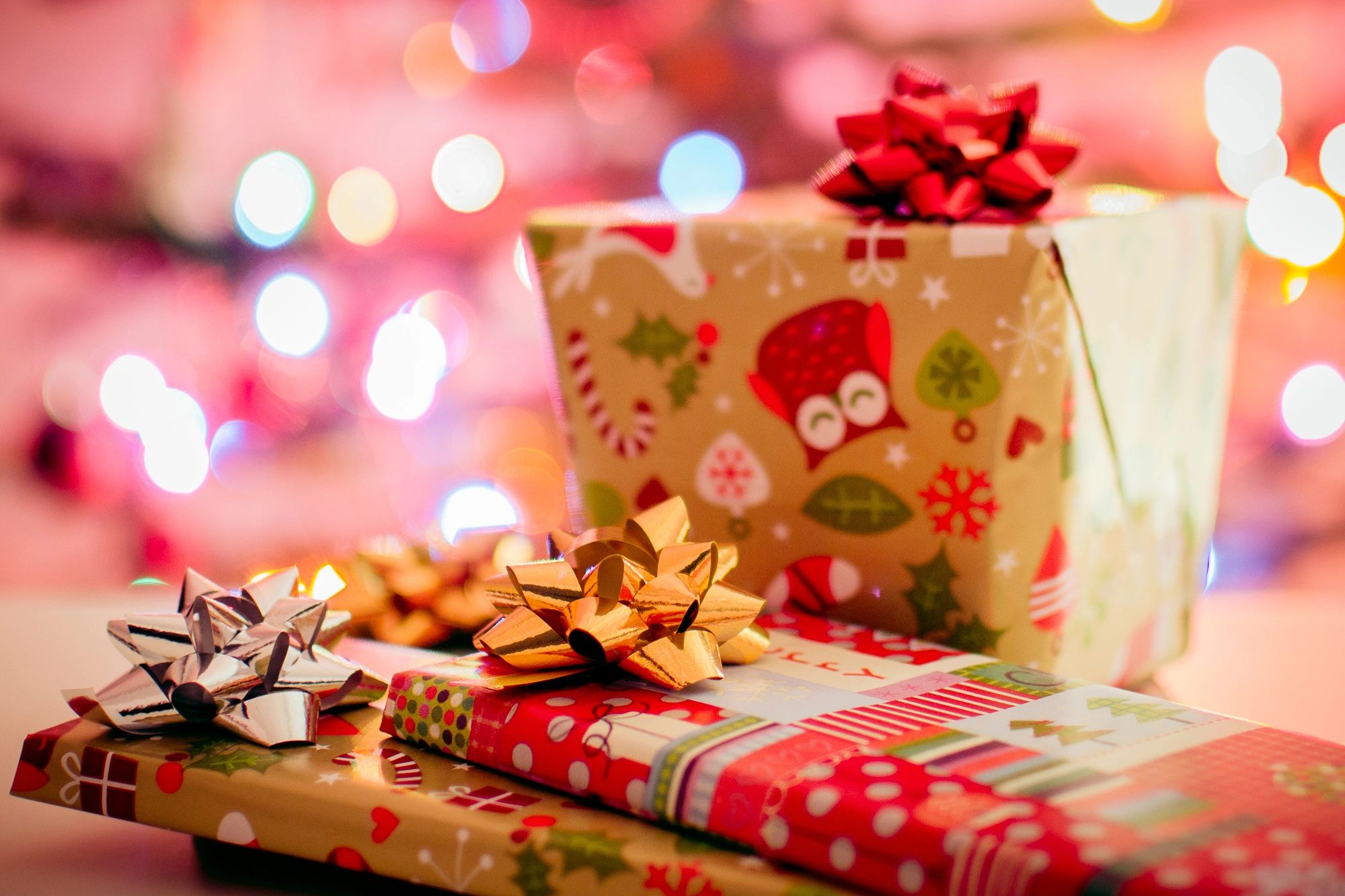 gift wrapped for the winter holiday
