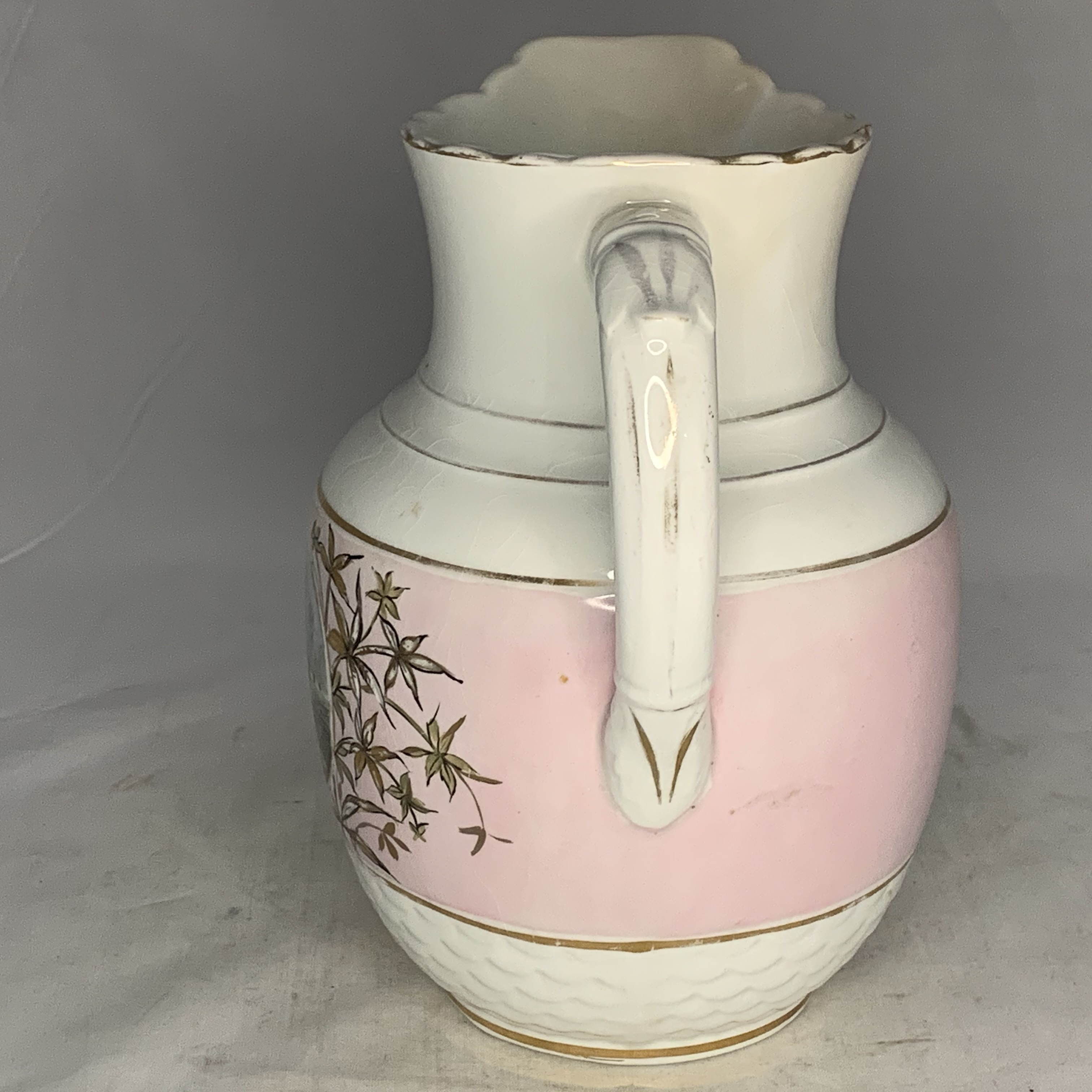 19th C. Sampson Bridgwood & Son Porcelain Opaque Hand Painted