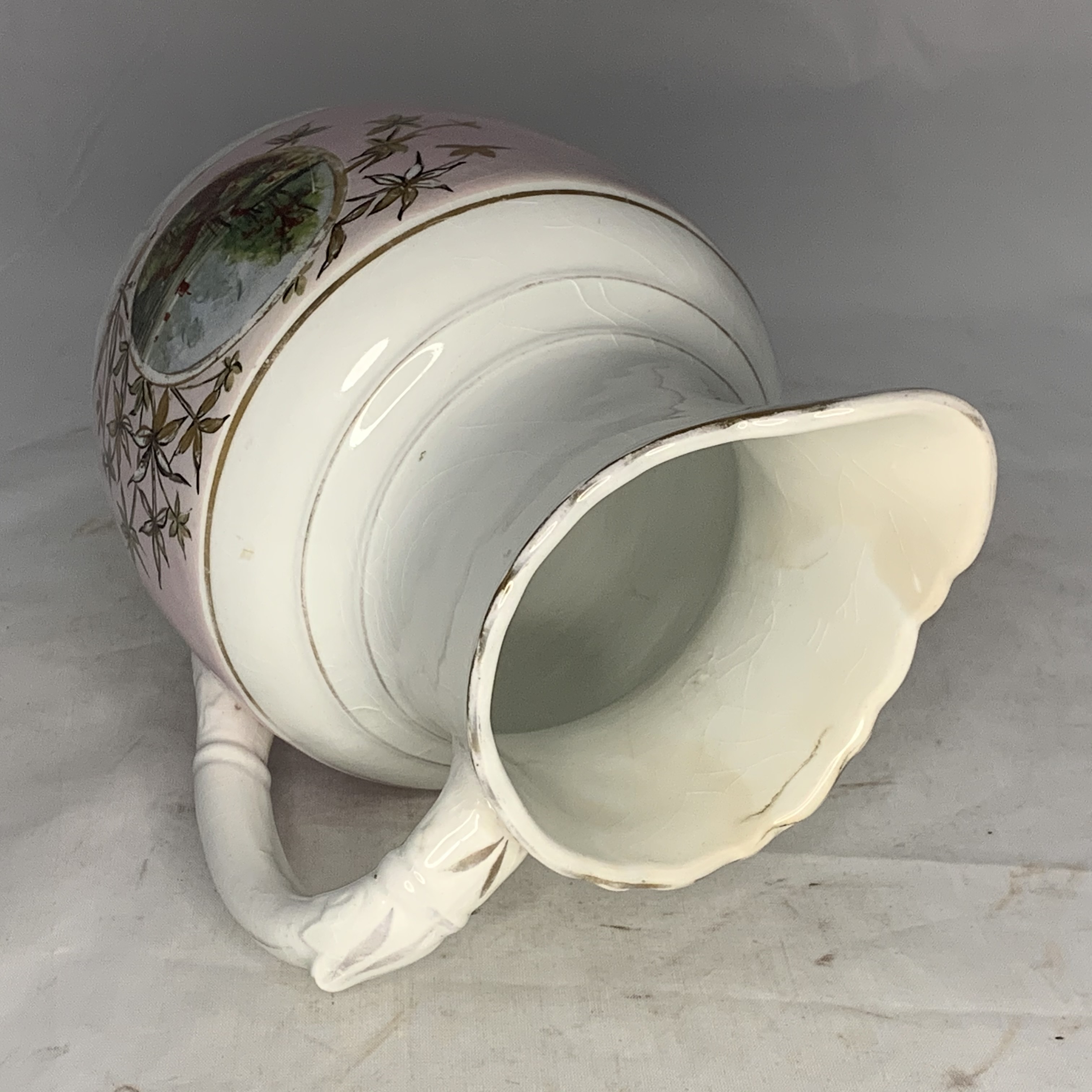 19th C. Sampson Bridgwood & Son Porcelain Opaque Hand Painted