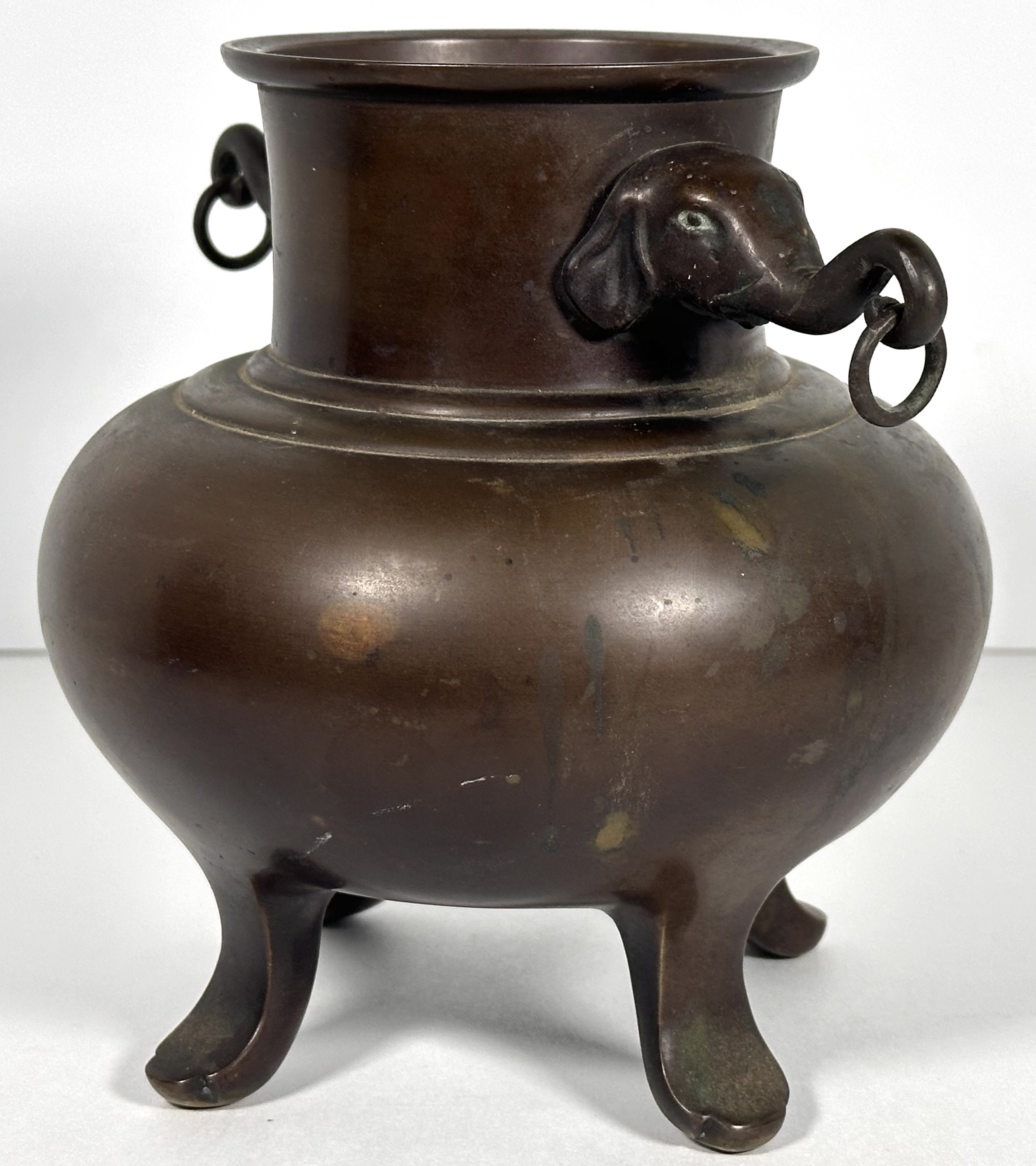 Japanese Seizan Bronze Elephant Censer - Image 3